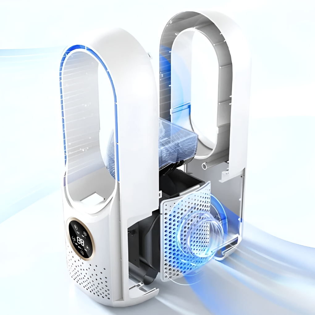 Blade Free Portable Air Conditioner for Quiet Home Cooling