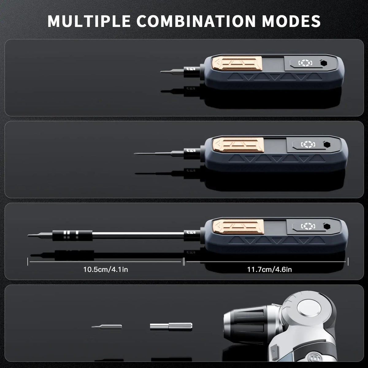 181-Piece Electric Screwdriver Set with Rechargeable Battery