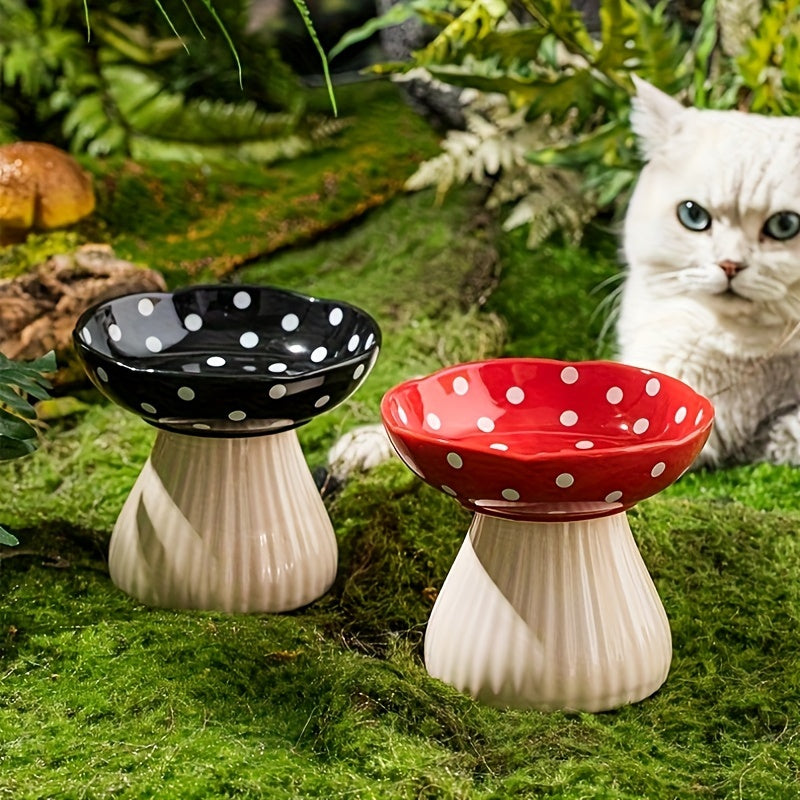 Decorative Resin Mushroom Bowl for Pet's Food