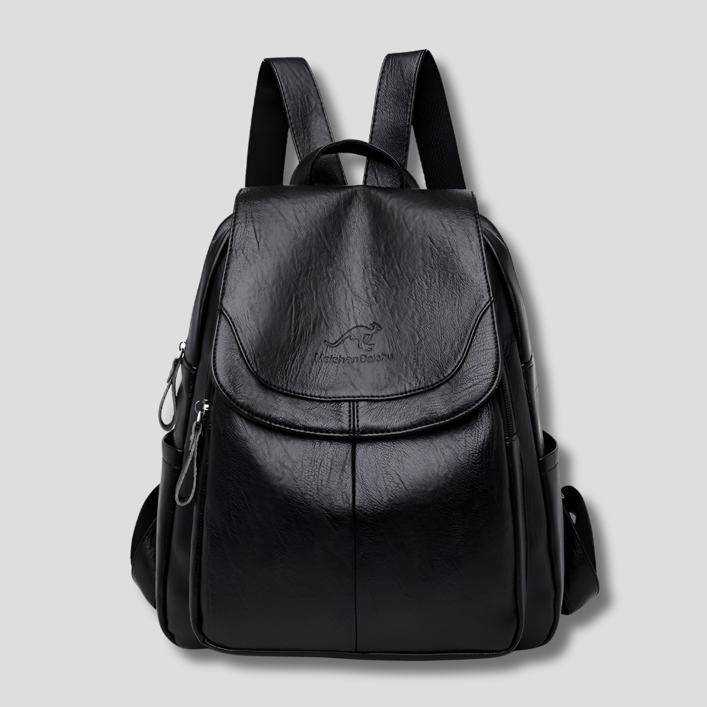 Stylish Anti-Theft Leather Backpack for Women