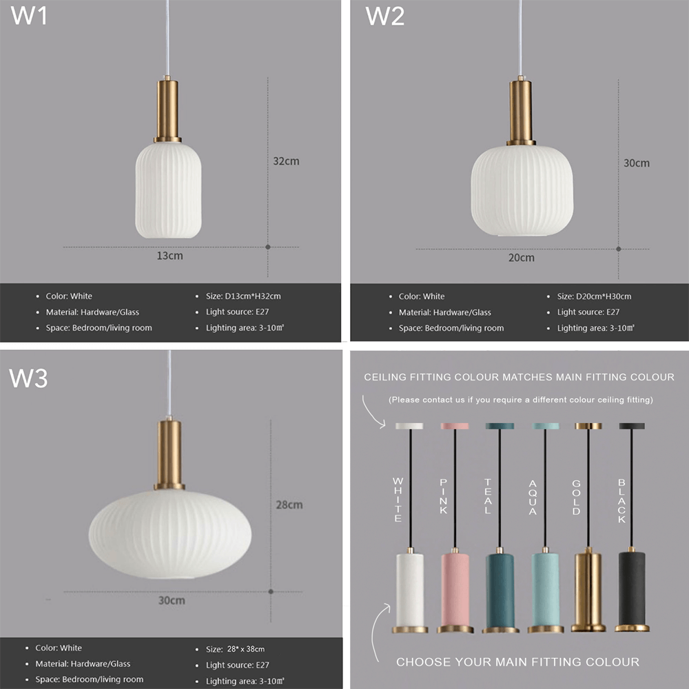 Colorful Glass Pendant Lights for Home Decor
