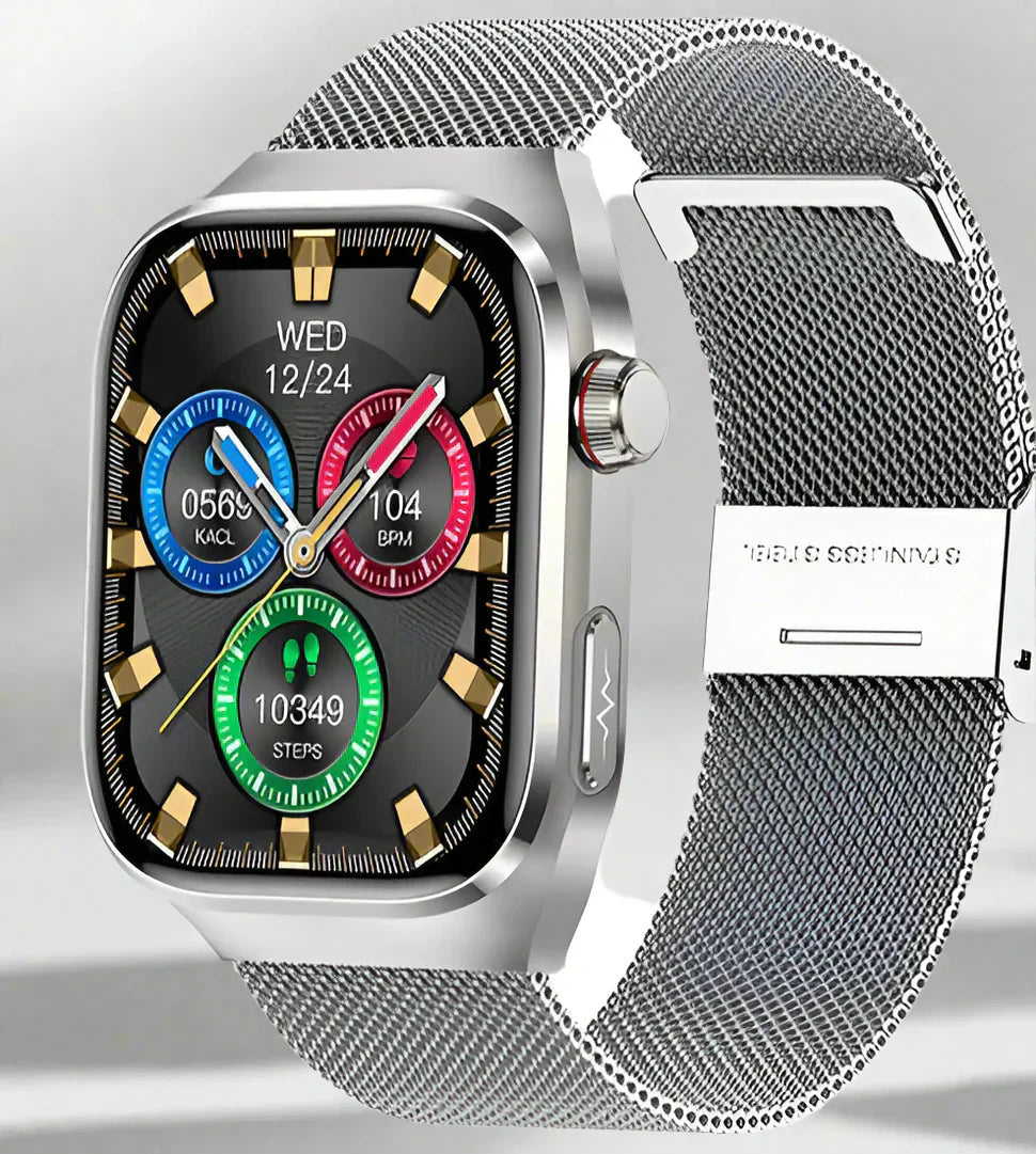 Advanced Health Smartwatch with ECG Blood Sugar Monitoring