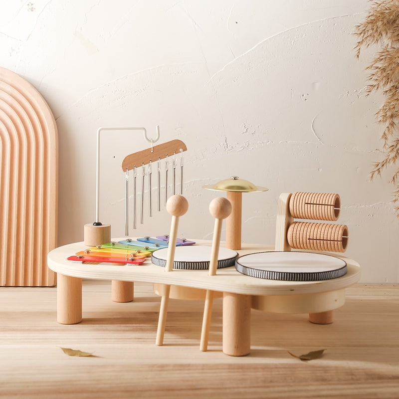 Wooden Musical Instrument Set for Kids