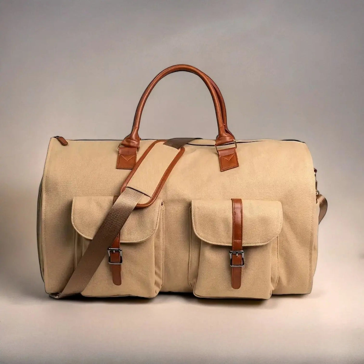 Leather Duffle Bag for Travel with Handles