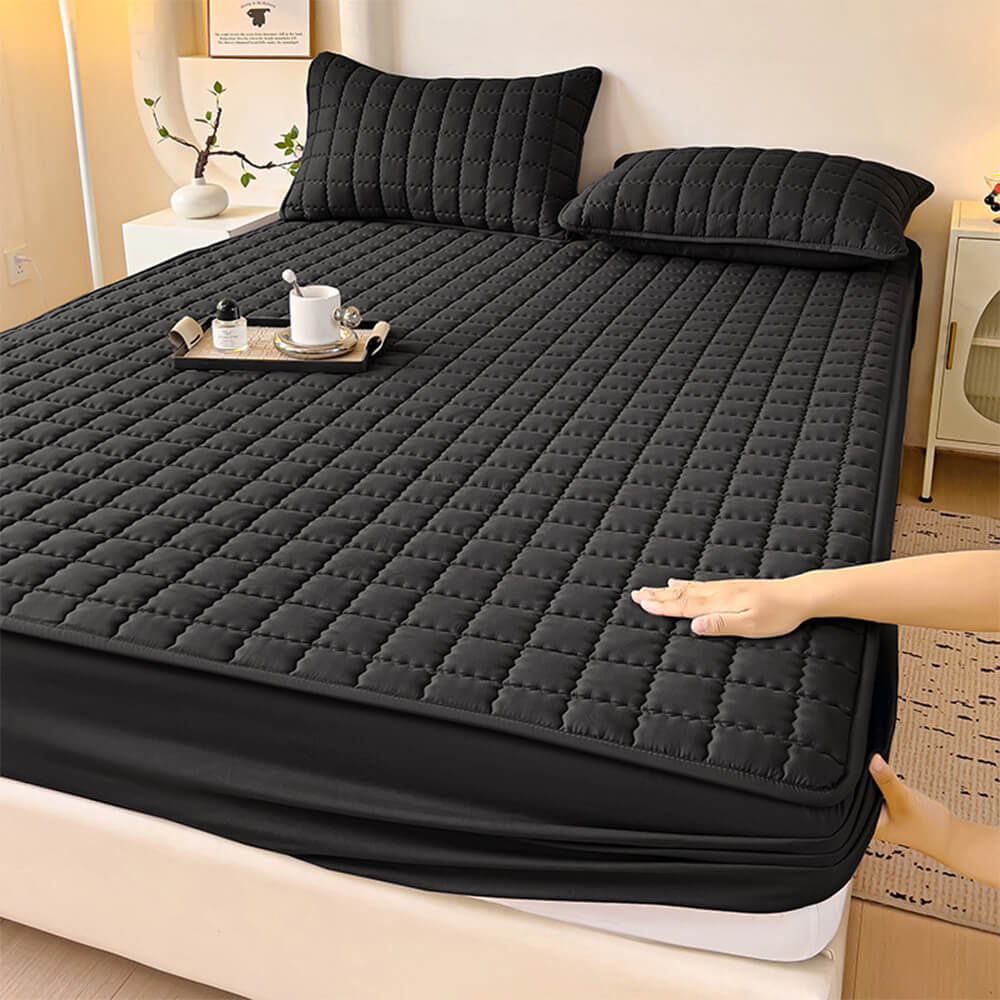 Waterproof Quilted Thick Bedsheet with Elastic Edges