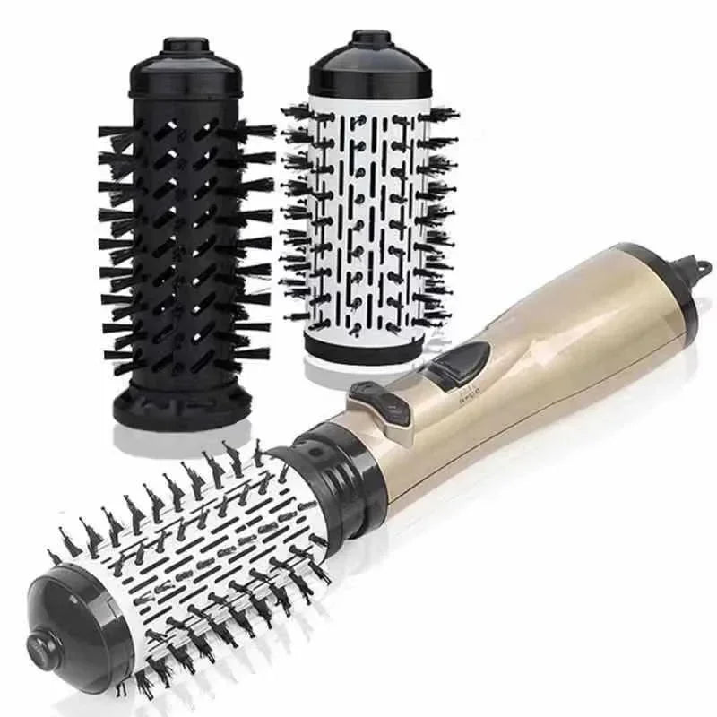 3-in-1 Rotating Hair Dryer and Styler with Heat Settings
