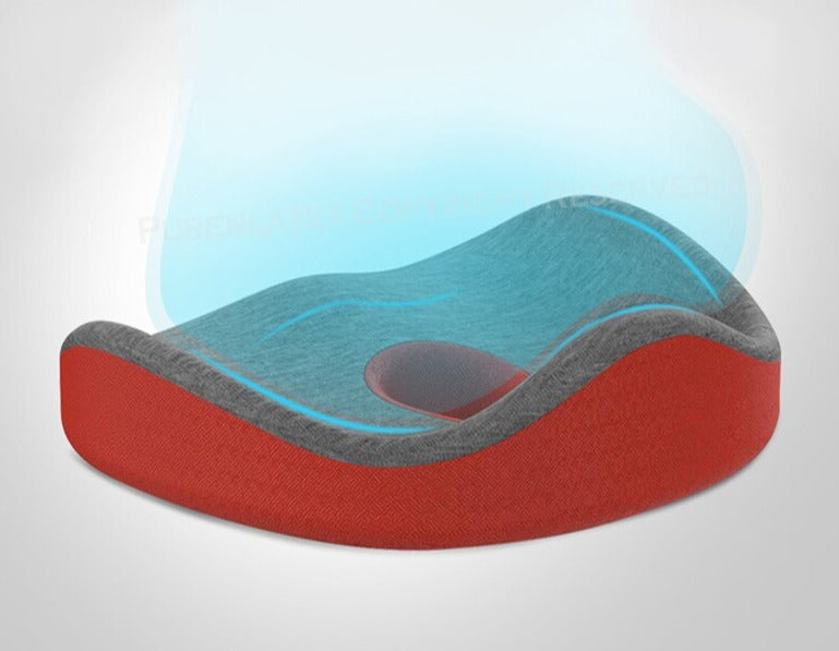 Orthopedic Seat Cushion with Ergonomic Contour