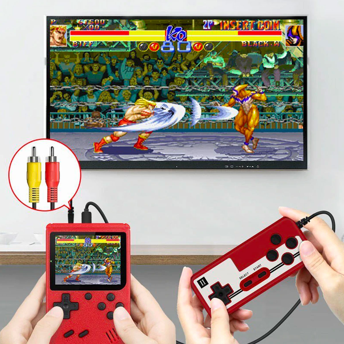 Mini Retro Handheld Gaming Console with 400 Built In Classic Games
