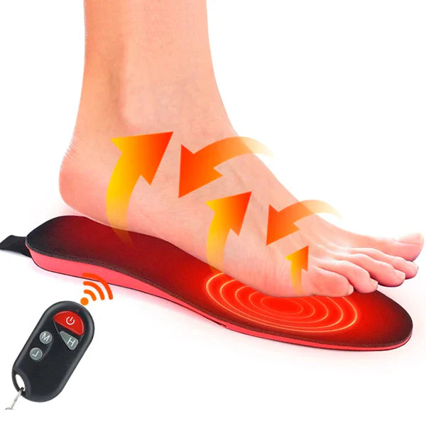 Wireless Heated Shoe Insoles with Rechargeable Battery