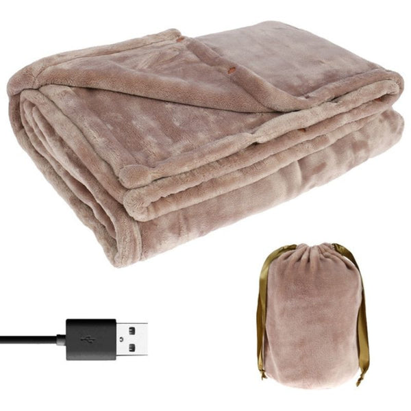 Cordless Electric Heated Blanket with USB Power