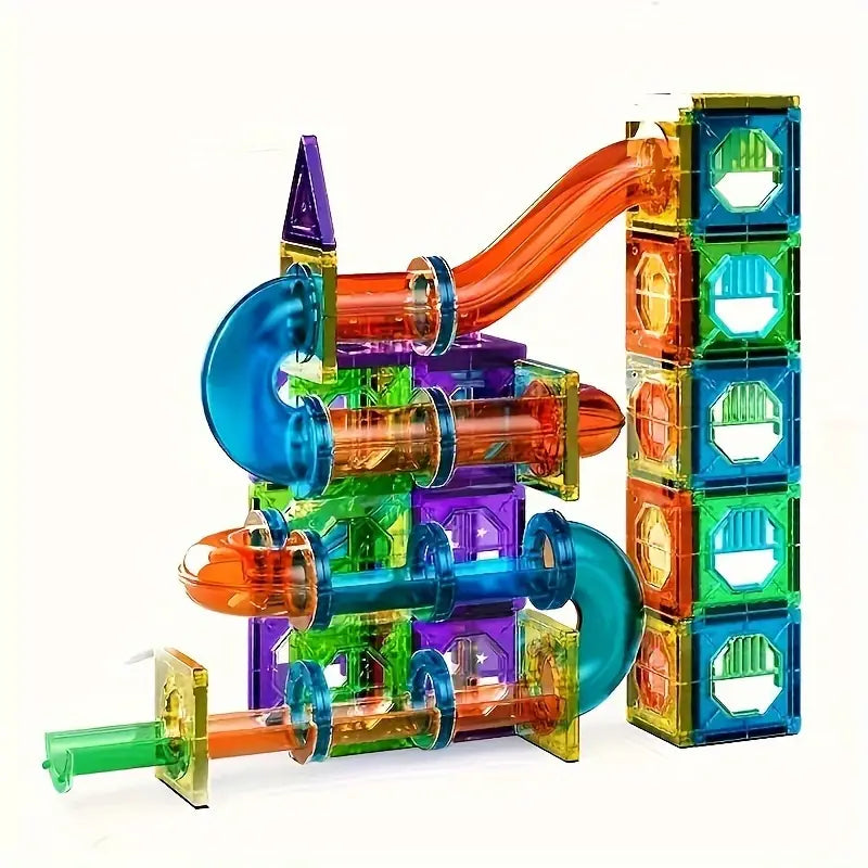 Magnetic Building Blocks Set with LED Lights for Creative Play
