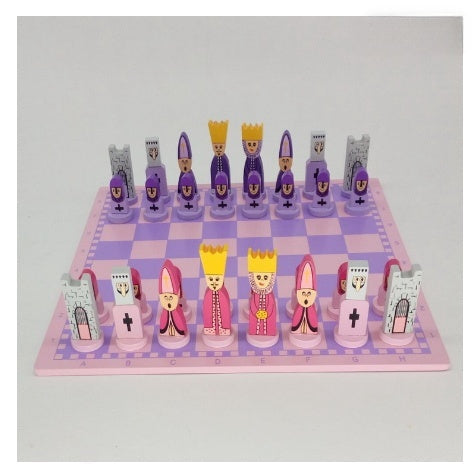 Wooden Chess Set for Kids with Educational Strategy Play