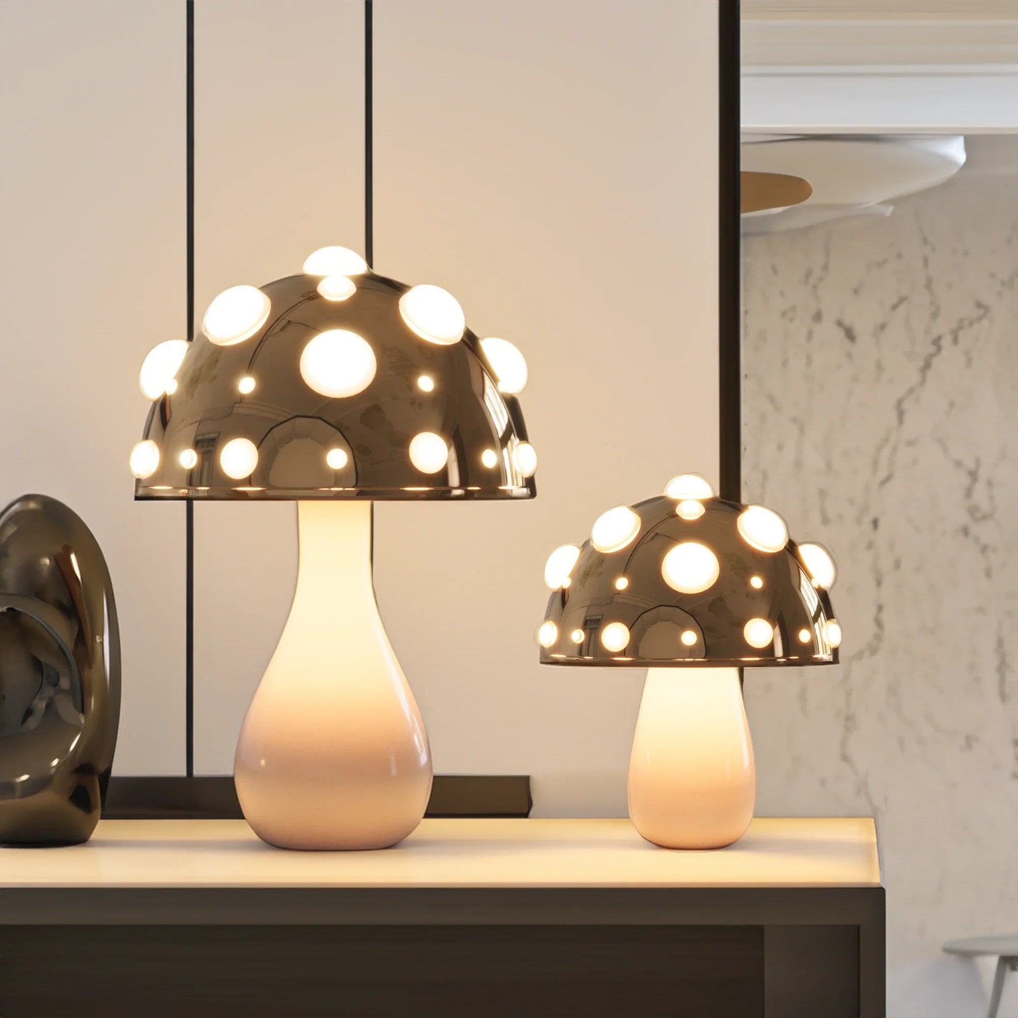 Mushroom Table Lamp for Warm Ambient Lighting