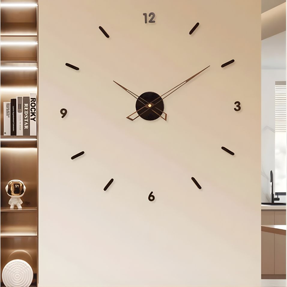 Minimalist 3D Wall Clock for Contemporary Home Decor