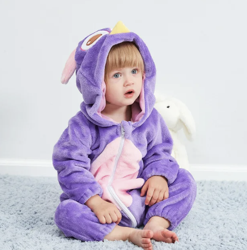 Baby Animal Onesie Costume with Soft Plush Fabric