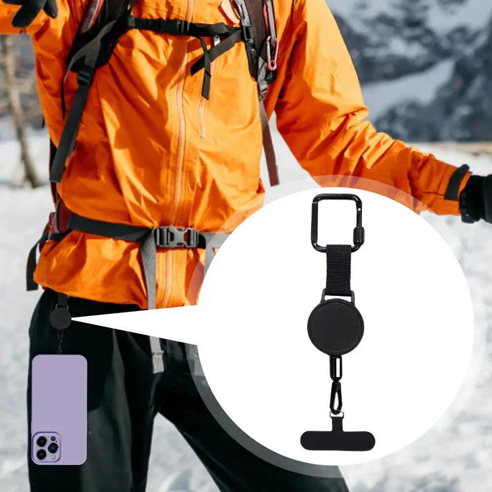 Retractable Phone Security Holder with Belt Clip