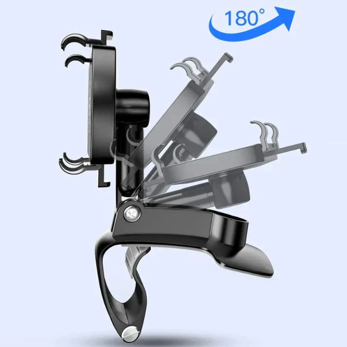 Car Phone Holder with 360Â° Rotation Clamp Mount