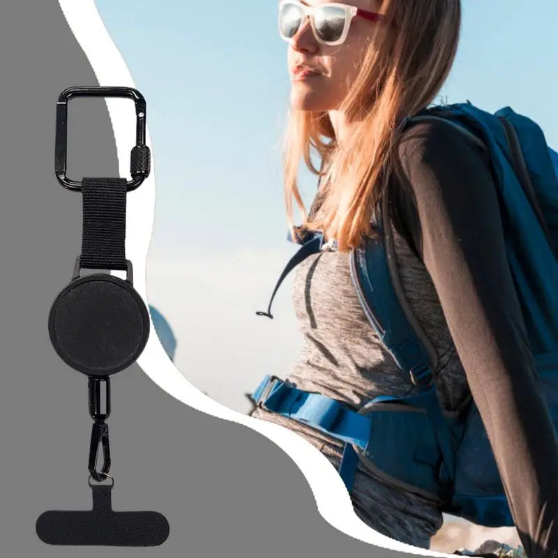 Retractable Phone Security Holder with Belt Clip