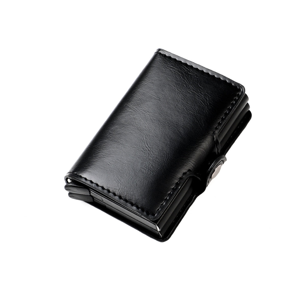 RFID Blocking Leather Wallet with Pop-Up Card Holder
