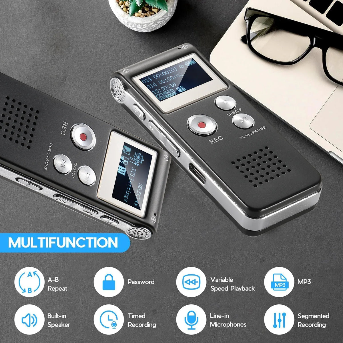 Mini Digital Voice Recorder for Lectures