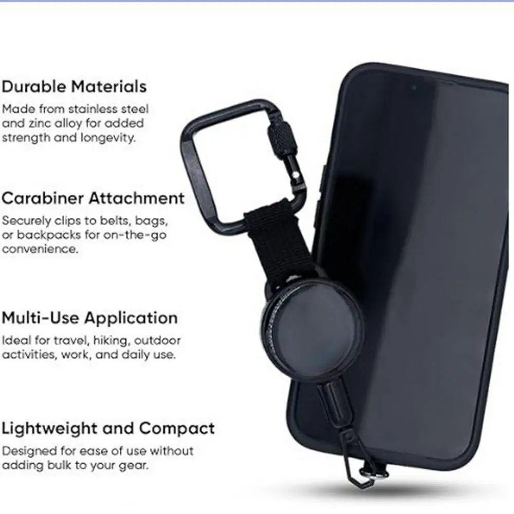 Retractable Phone Security Holder with Belt Clip