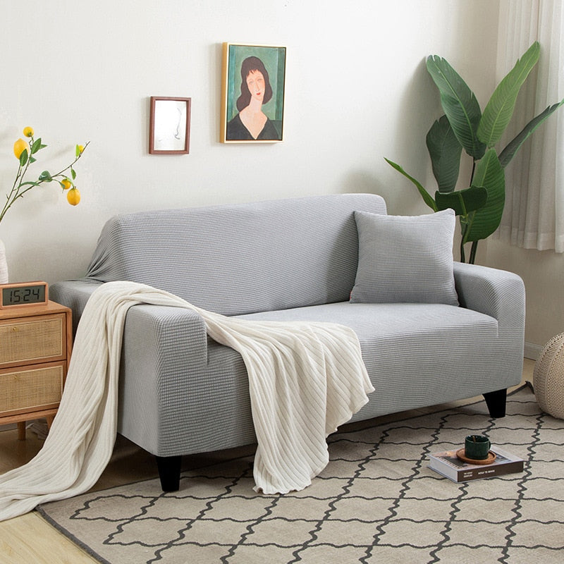 Textured Stretch Sofa Cover for Non Slip Protection