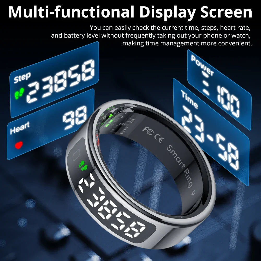 Smart Ring Health Monitor with Wireless Charging