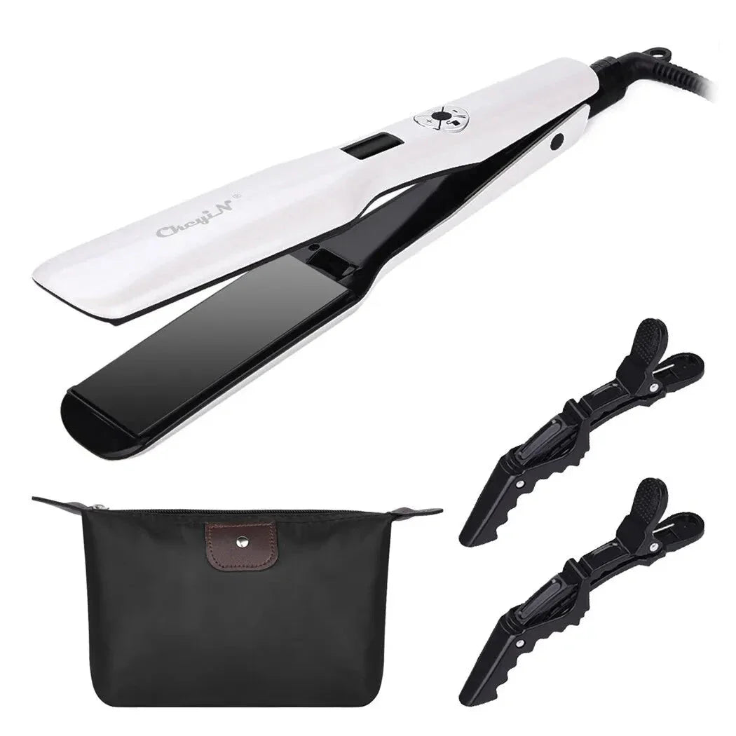 Tourmaline Ceramic Hair Straightener with LCD Display