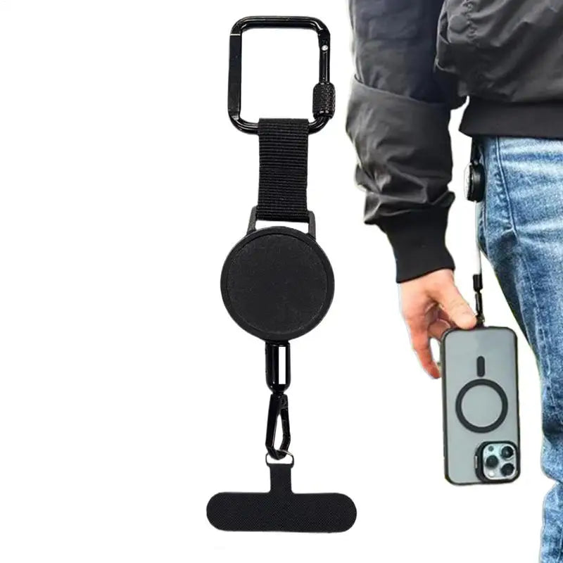 Retractable Phone Security Holder with Belt Clip