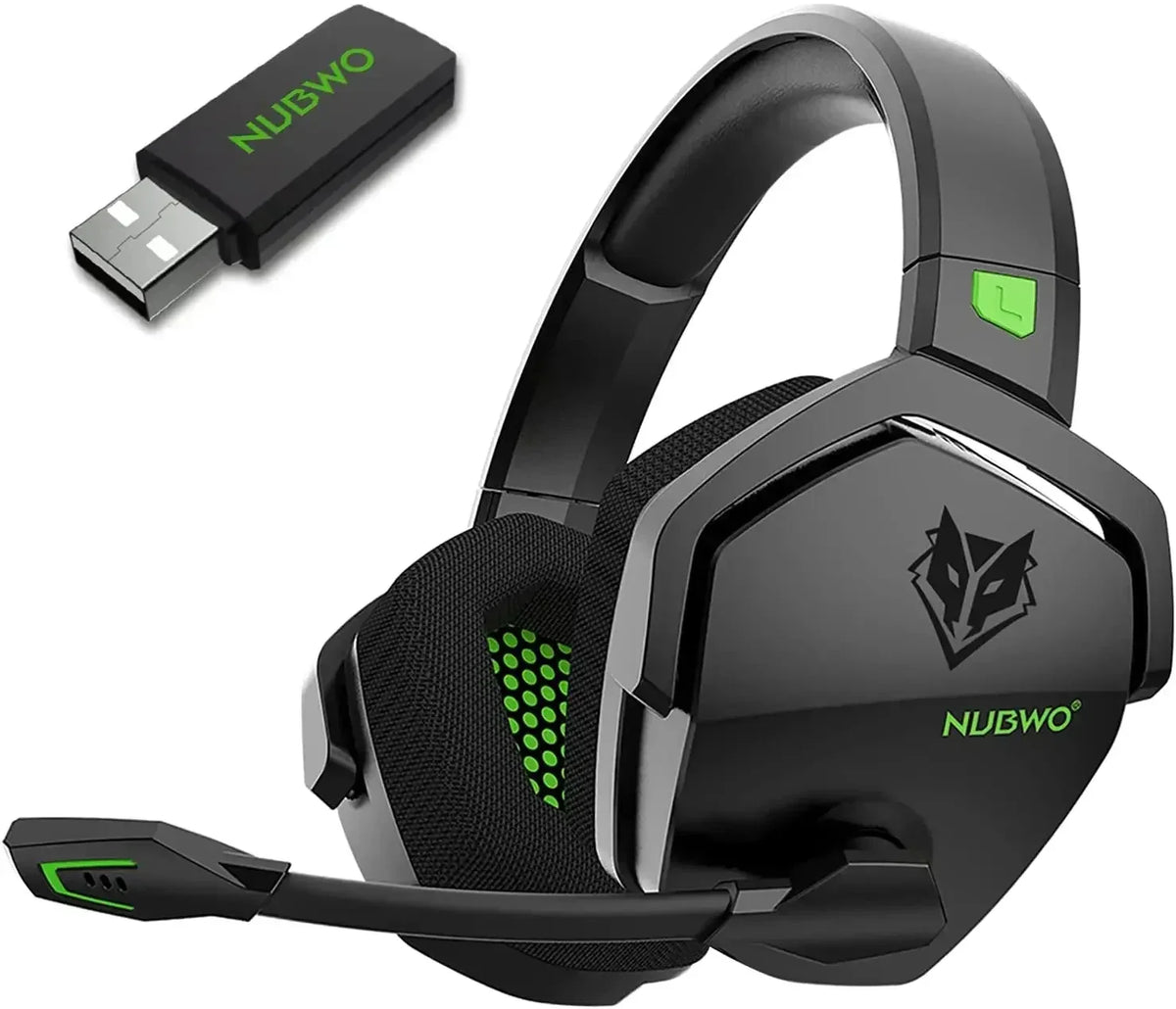 Wireless Gaming Headset with Microphone and Noise Reduction