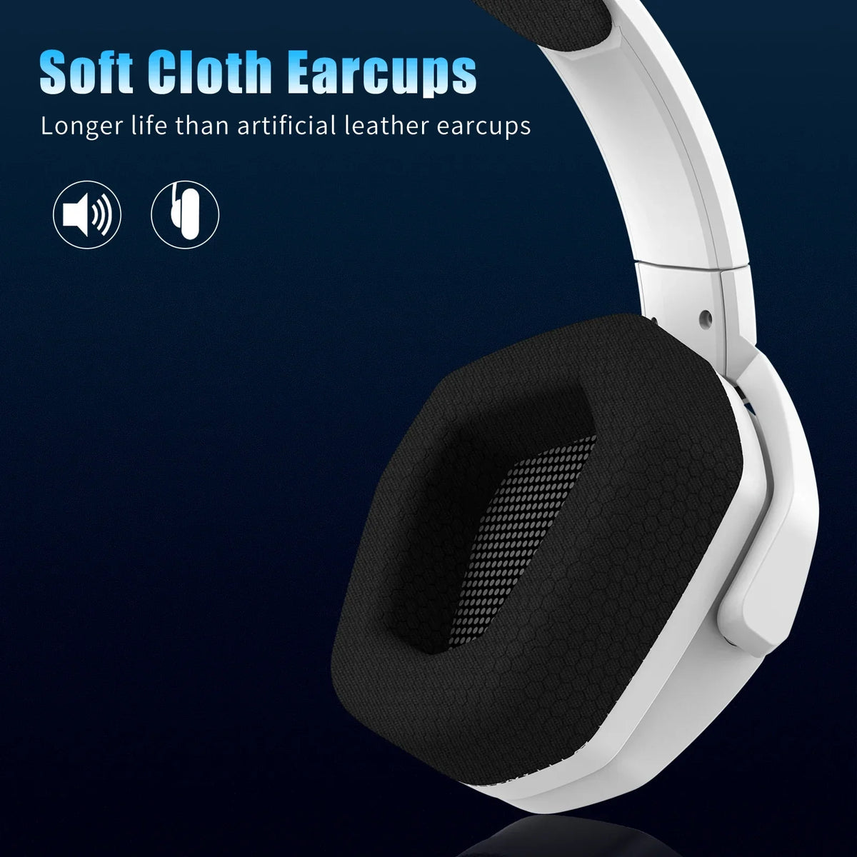 Wireless Gaming Headset with Microphone and Noise Reduction
