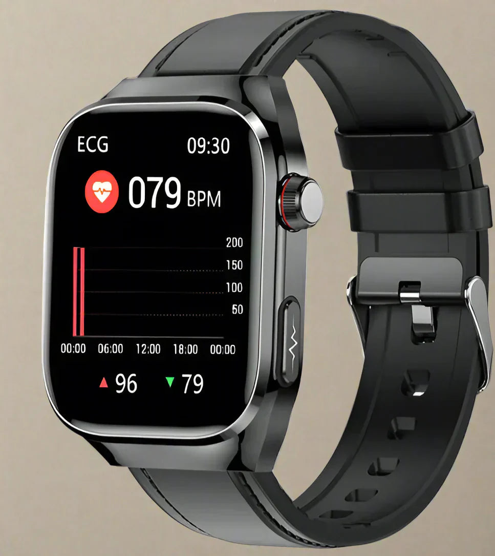 Health Smartwatch with ECG and AMOLED Display