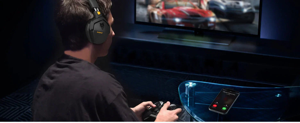 Wireless Gaming Headset with Microphone and Noise Reduction