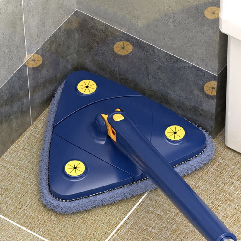 Flexible Triangle Squeeze Mop with Rotating Head