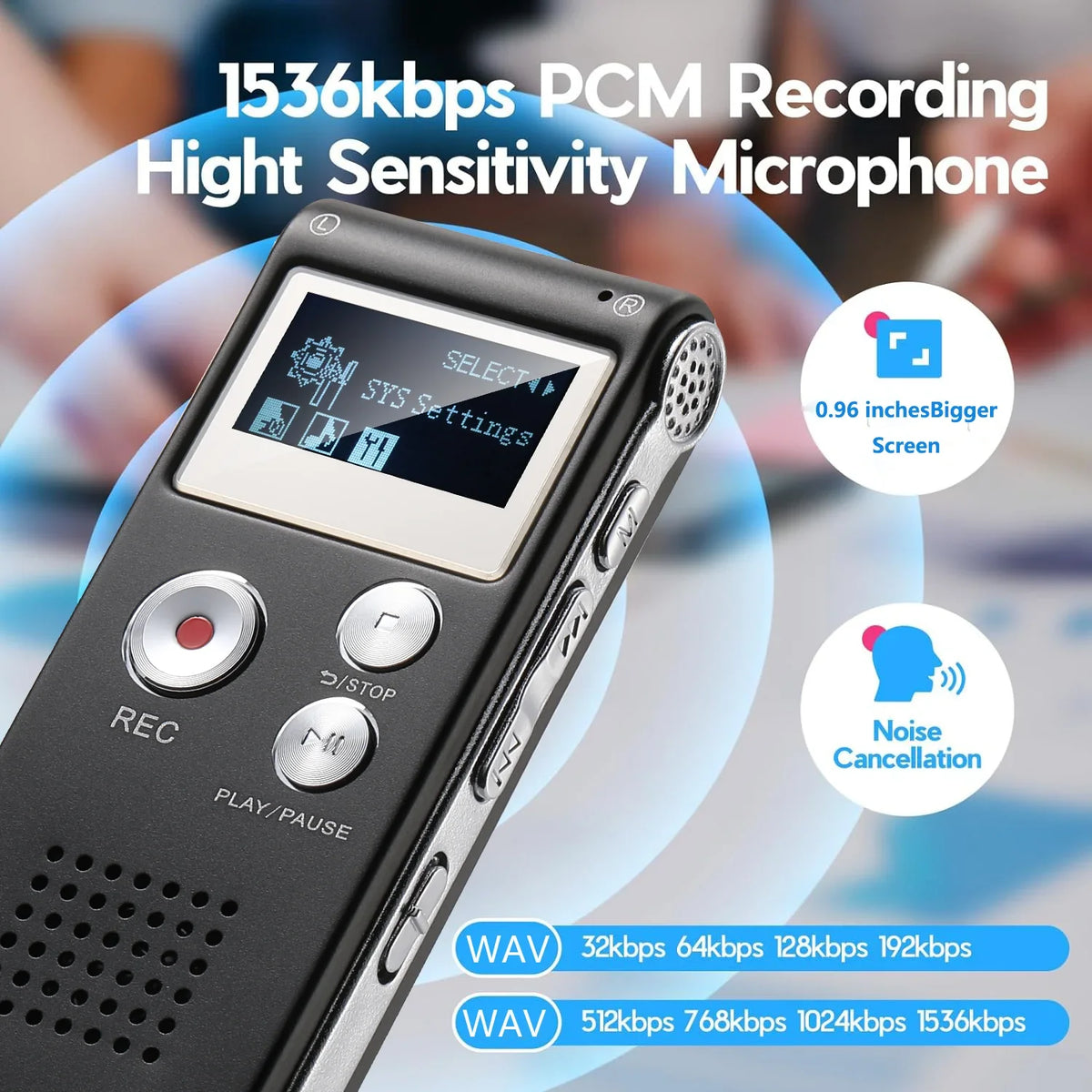 Mini Digital Voice Recorder for Lectures