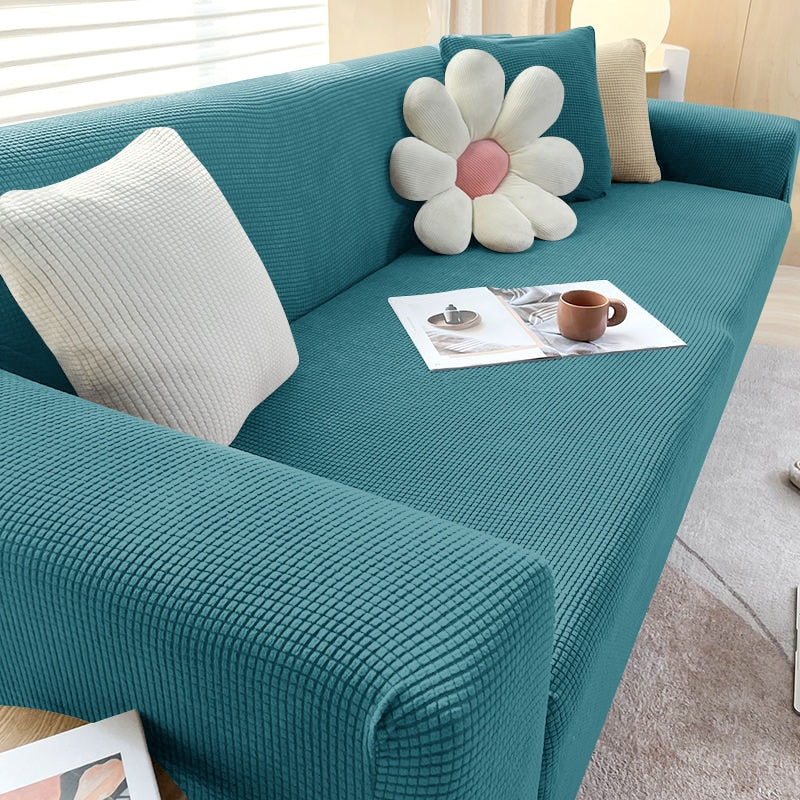Textured Stretch Sofa Cover for Non Slip Protection