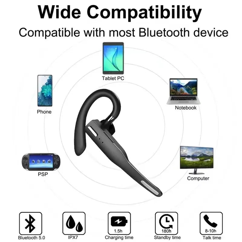 Bluetooth Business Headset with Noise Reduction
