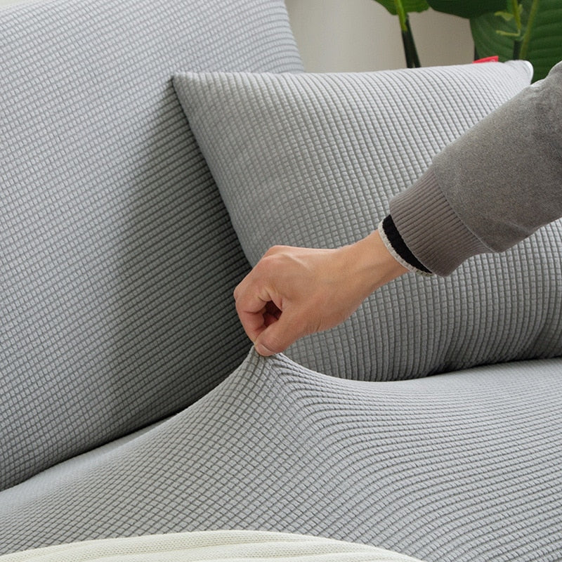 Textured Stretch Sofa Cover for Non Slip Protection