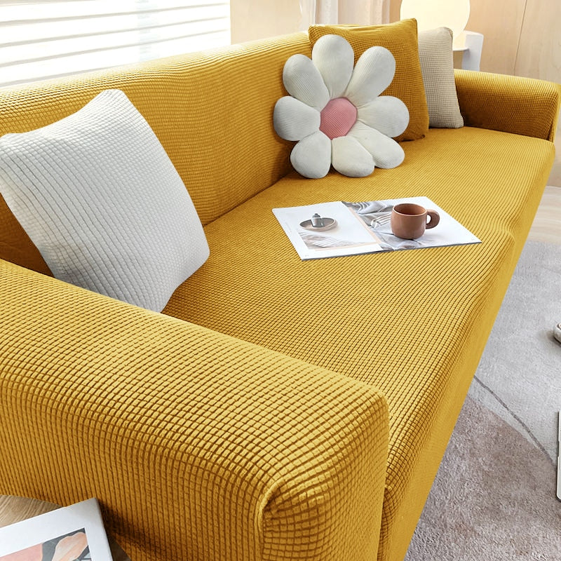 Textured Stretch Sofa Cover for Non Slip Protection