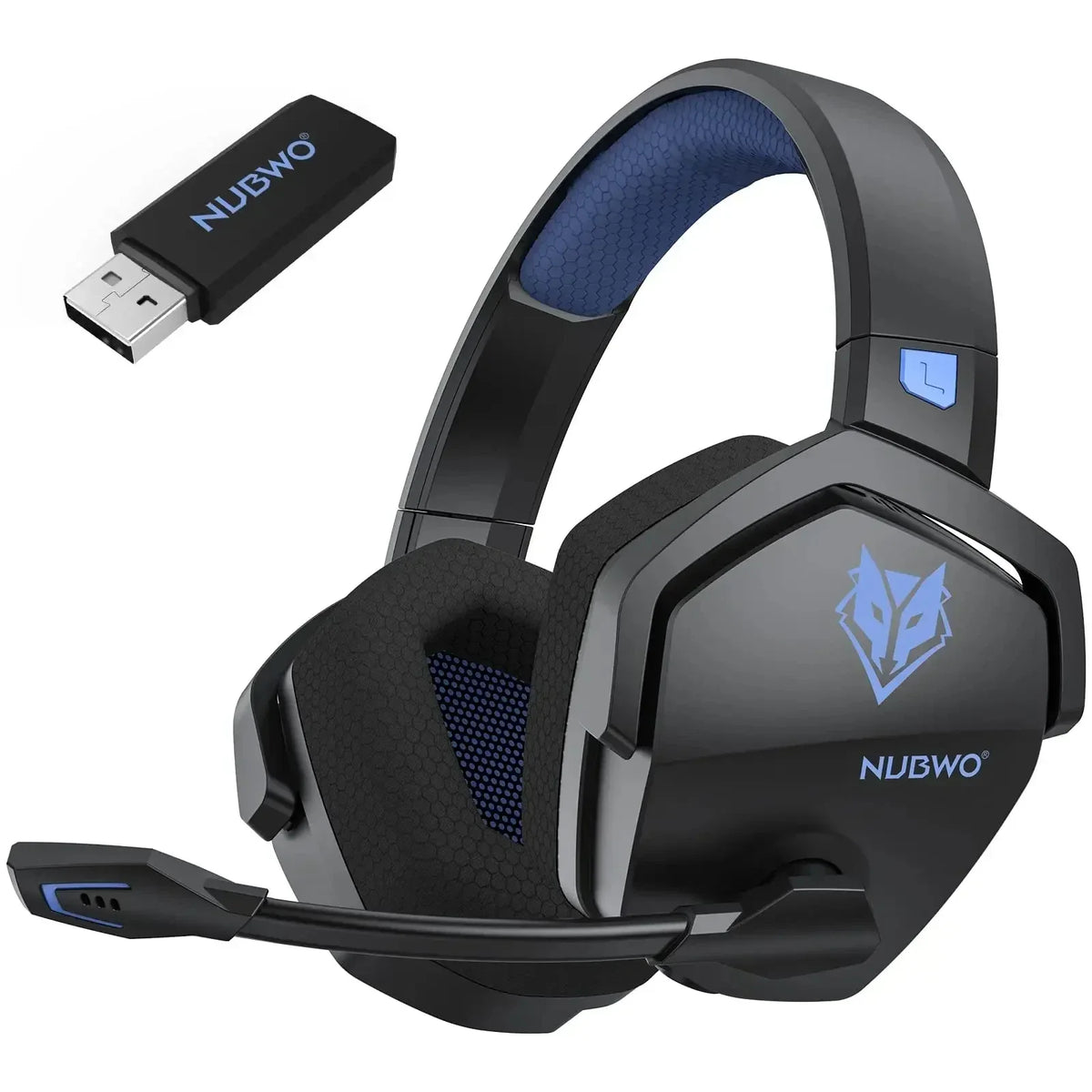 Wireless Gaming Headset with Microphone and Noise Reduction