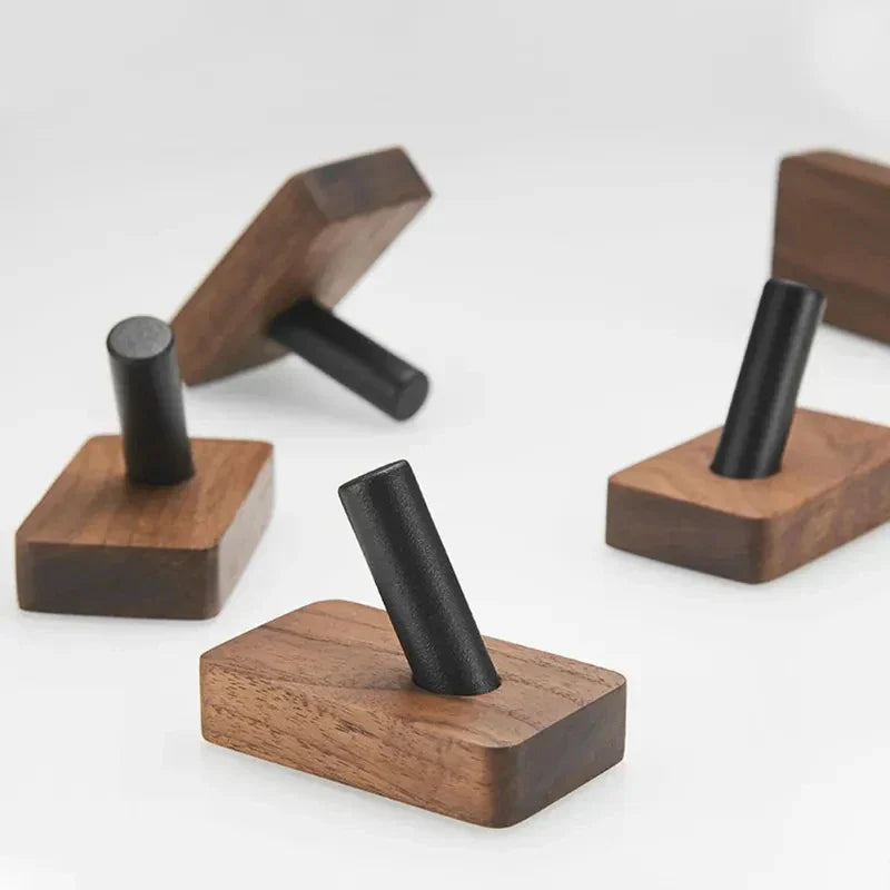Self Adhesive Wood and Metal Wall Hook - Hanging Rack
