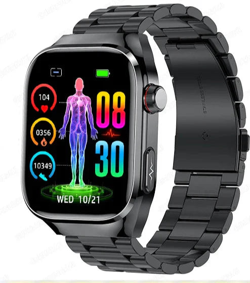 Health Smartwatch with ECG and AMOLED Display