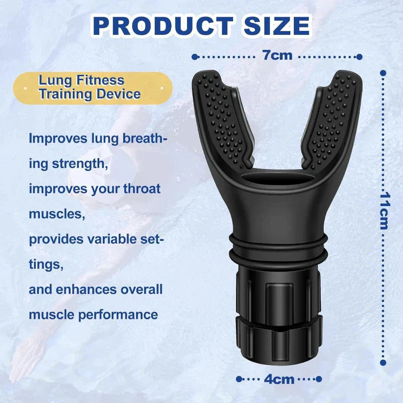 Adjustable Breathing Trainer for Lung Exercise and Respiratory Strength