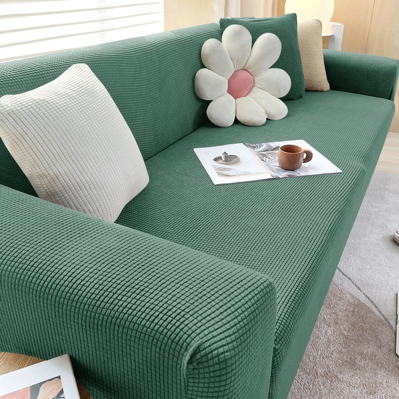 Textured Stretch Sofa Cover for Non Slip Protection