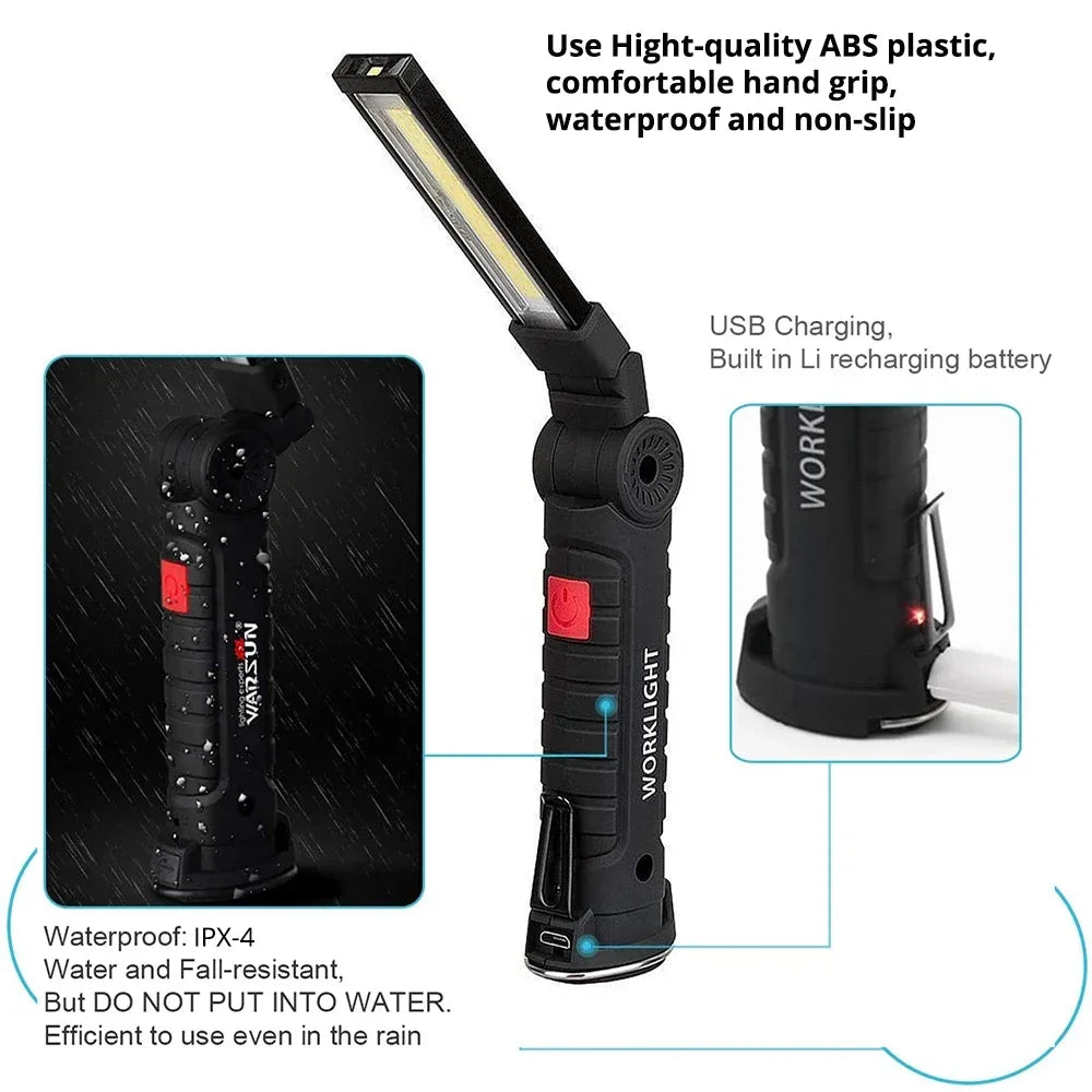 Rechargeable Camping LED Flashlight with 5 Modes