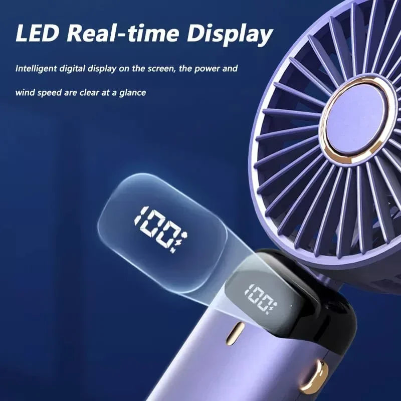 Handheld Mini Fan with 3000mAh Rechargeable Battery