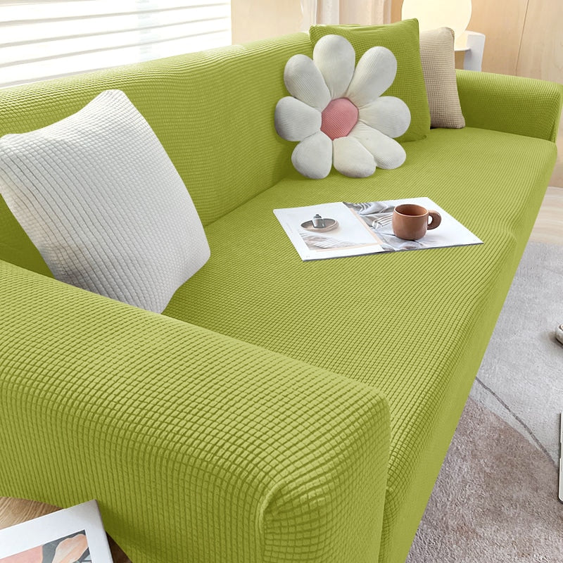 Textured Stretch Sofa Cover for Non Slip Protection