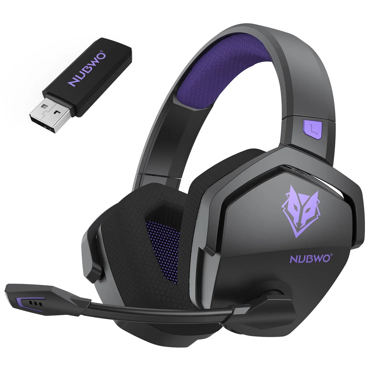 Wireless Gaming Headset with Microphone and Noise Reduction