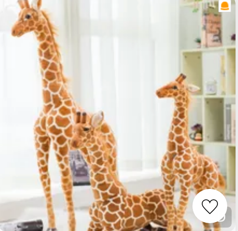 Giant Plush Giraffe Toy for Kids -  Stuffed Animal