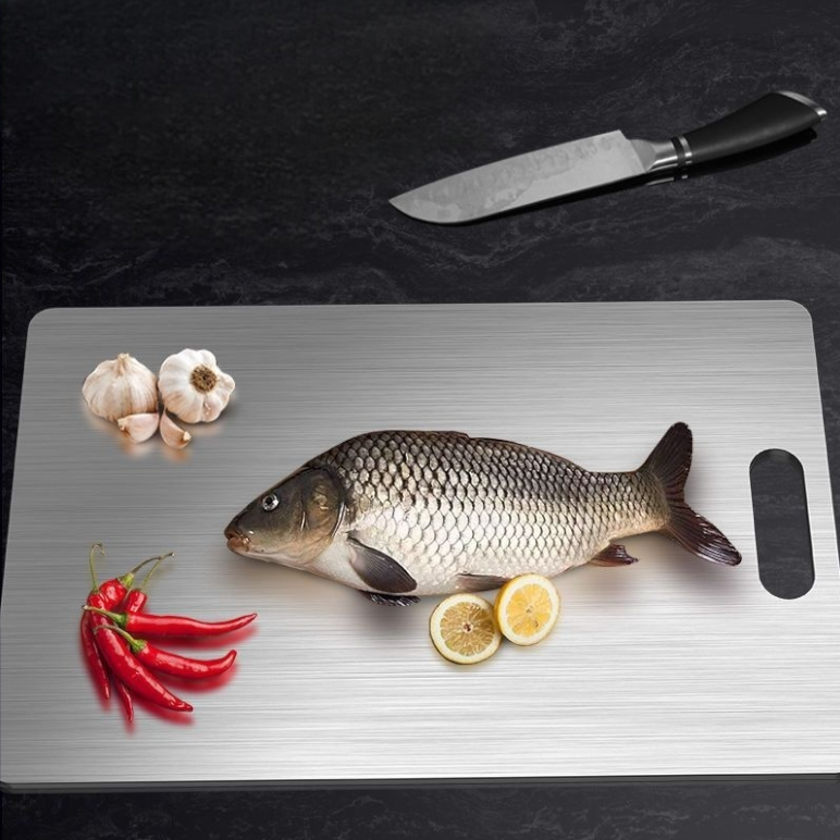 Stainless Steel Cutting Board with Handle